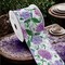 Designer’s Shop Purple Hydrangea Floral Wired Ribbon, 2.5 Inch x 10 Yards – White Linen-Style Ribbon with Lavender & Lilac Flowers. WR 63-5232